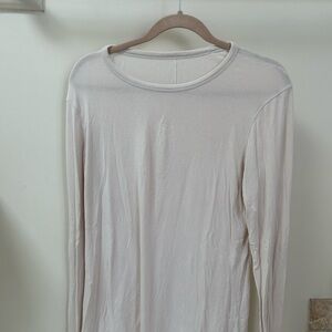 Lululemon Hold Tight - Cream Long Sleeve Top